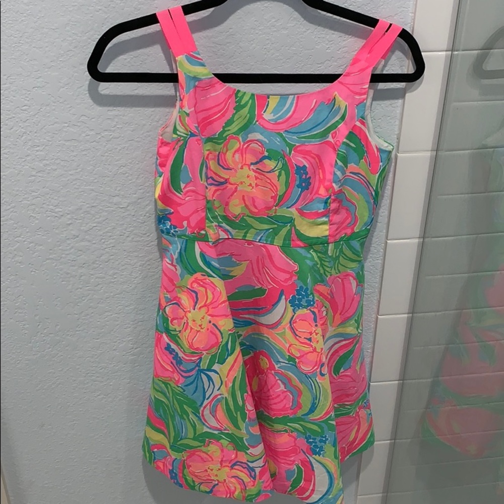 bright floral lilly pulitzer dress worn 2x